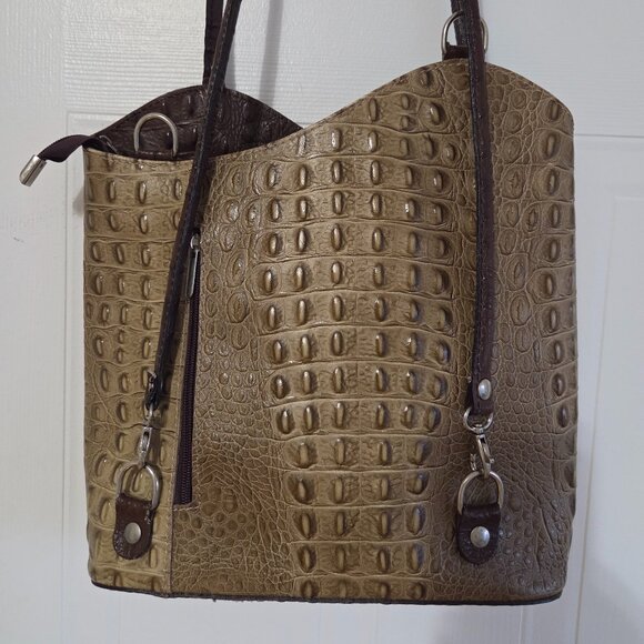 Vintage Ostrich Leather Purse Made in Italy Adjustable - Picture 2 of 5